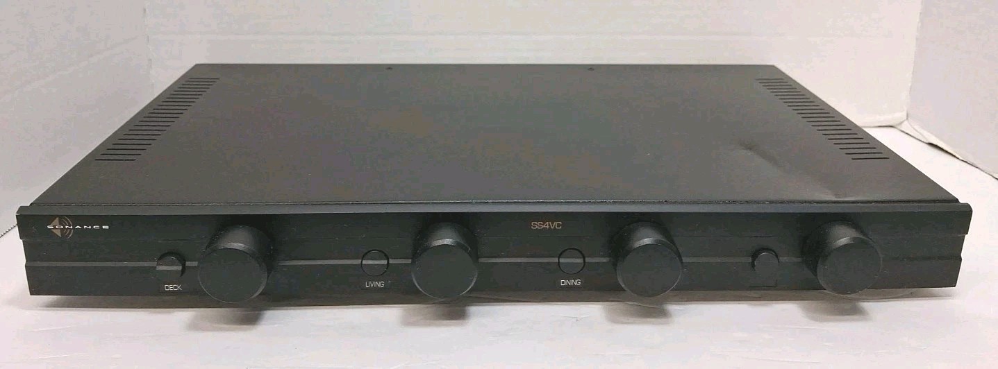 Sonance SS4VC 4-Pair Stereo Speaker Selector with Volume Controls  			