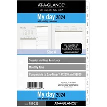 AT-A-GLANCE 2-Page-Per-Day Planner Refill, 5-1/2&quot; x 8-1/2&quot;, 2024, 481-255 - £36.02 GBP