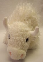 Ty Beanie Buddies Soft Fuzzy White Buffalo 10" Plush Stuffed Animal Toy 2000 - $18.32