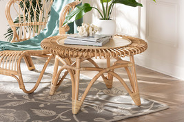 Eloise Natural Rattan Coffee Table - $7,733.65 MXN
