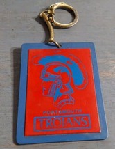 Portsmouth Trojans Vintage Keychain Ohio Red Blue Sports - £9.55 GBP