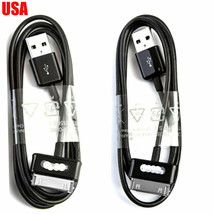 2X Usb Data Charger Cable Samsung Galaxy Tab 7 10.1 Sch-I905 Sgh-T859 Gt-P1010 - £14.38 GBP