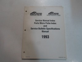1993 Mercruiser Parts Micro Fiche Service Manual Service Bulletin Specs Index 93 - £11.67 GBP