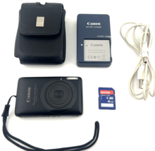 Canon Power Shot Elph SD1400 Is Digital Camera Black 14.1MP Tested - £210.45 GBP