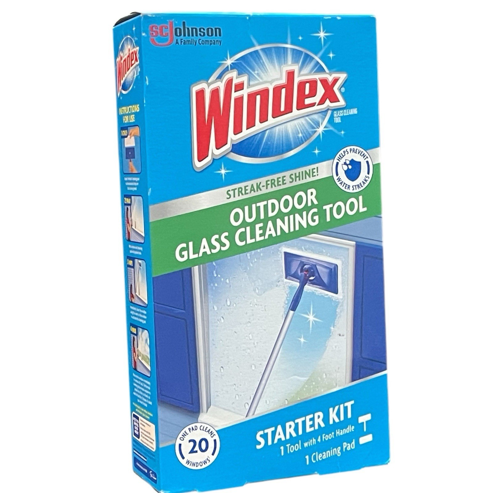 Windex Outdoor All-In-One Glass &amp; Window Cleaning Tool Starter Kit  New ... - £70.29 GBP