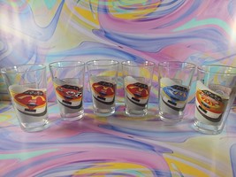 Set of 6 Bill Elliott NASCAR 50th Anniversary Glasses 1998 Mac Tonight - $29.99