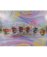 Set of 6 Bill Elliott NASCAR 50th Anniversary Glasses 1998 Mac Tonight - $551.07 MXN
