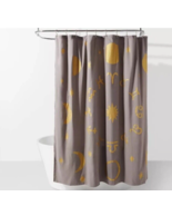 Room Essentials Celestial Metallic Shower Curtain Size 72 in x 72 in - $186.44 MXN