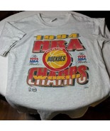 Houston Rockets 1994 NBA world champs NBA finals t-shirt Large grey 100%... - $45.00