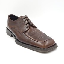 Kenneth Cole Reaction Men Square Toe Derby Oxfords Size US 10 Brown Leather - £8.92 GBP