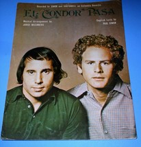 Simon &amp; Garfunkel Sheet Music Vintage 1970 El Condor Pasa - $23.99