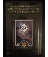 TB Rays MLB Officially Licensed Framed Art &amp; Bronze Coin NIP Highland Mi... - £15.73 GBP