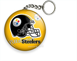 Pittsburgh Steelers Football Team Keychain Key Fob Ring Chain Sportfan Gift Idea - £11.41 GBP+