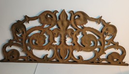 Cast Iron Pediment Art or Door Topper image 3