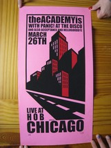 The Academy IS Poster Panic! At The Disco Concert Chicago March 26 IS panic - £139.44 GBP