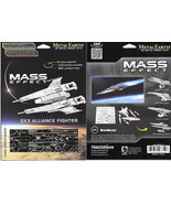 Mass Effect Game SX3 Alliance Fighter Metal Earth 3-D Laser Cut Steel Mo... - £10.03 GBP