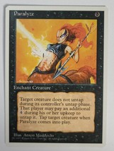 1995 PARALYZE MAGIC THE GATHERING MTG CARD PLAYING ROLE PLAY VINTAGE - $5.99