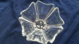 ORREFORS Clear Heavy Lead Crystal Orion Candy Bowl or Dish Sweden 5.5”x3.5&quot; - £33.22 GBP