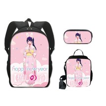 3pcs Anime Oshi No Ko Backpack Cute Cartoon School Bags Girl Ai Hoshino Print Sh - £94.89 GBP