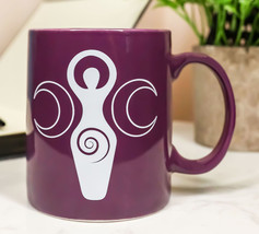 Pack Of 2 Wicca Triple Moons Spiral Goddess Bone China Coffee Mug Cups 12oz - £22.46 GBP