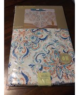 Elrene Home Fashions Lola Medallion Stain Resistant Vinyl Tablecloth, 52... - $9.49