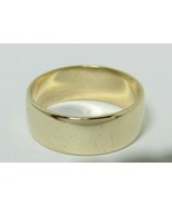 14K Yellow Gold Wedding Band 7mm Anniversary Sz 8.75 Ring 5.5g Tze - $589.64 CAD