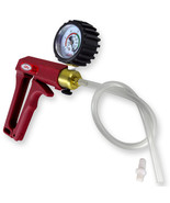 Vacuum Pump LeLuv MAXI Red Handle with Protected Gauge and Clear Hose & Fitting - $45.53