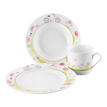 SAMBONET Kids Jenny The Bike Children Plate Set Plate 8&quot; Bowl 7&quot; Mug Hei... - $57.10