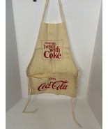 Vintage Coca-Cola Advertising Apron Things Go Better With Coke - $23.63