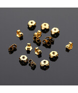sterling silver gold 925 jewllery finding earring backs push in stopper ... - $5.48 CAD