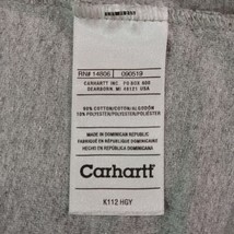 Carhartt K112 HGY Men's Gray Cotton Blend Short Sleeve T-Shirt Size 3XL image 4