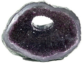 Penn Plax Purple Amethyst Geode Aquarium Ornament 1 count Penn Plax Purple Ameth - £20.04 GBP