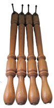 Set of 4 Oak Wood Turned 2&quot; Dia x 28.5&quot; Long Dinning Table Legs; Please ... - $99.99