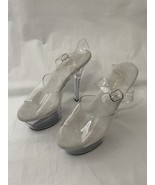 Pleaser Women&#39;s SKY308/C/M Dress Sandal, Clear White, 10 M (Shoes) - e740 - $1,185.87 MXN