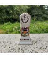 Crest China Clock Figurine Souvenir Crest Ware Burnley Vintage Miniature - £10.95 GBP