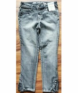 Cat &amp; Jack Brand ~ Girl&#39;s ~ Charcoal Grey Jeans with Pleated Hem ~ Size ... - $28.06 CAD