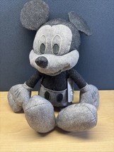 Disney Mickey Mouse Black Denim  Stuff Animal - $26.24