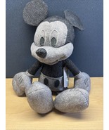 Disney Mickey Mouse Black Denim  Stuff Animal - $489.53 MXN