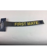 West Marine Luggage Tag Travel Thick Grey Canvas First Mate - £11.55 GBP