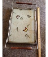 Vintage Mid Century Modern  Spun Fiberglass Butterfly Tray 22 x 12&quot;*meta... - $64.55 CAD
