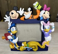 Vintage Disney Collectible Picture Frame Mickey Minnie Goofy Donald Duck Daisy - $49.50