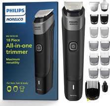 The 18-Piece Philips Norelco Multigroom Series 5000 Trimmer For Men&#39;S Beard, - £36.07 GBP