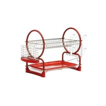 Premier Housewares 2-Tier Dish Drainer - 56 cm, Red  - $62.00