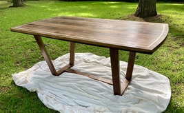 Handcrafted Solid Walnut dining table - £2,310.50 GBP