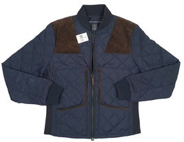 NEW Polo Ralph Lauren Womens Jacket!  Green or Navy  Brown Suede Trim  Quilted - £104.69 GBP