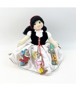NEW Handmade Topsy Turvy Snow White 7 Dwarfs Queen Doll Folk Art Apple S... - £23.44 GBP