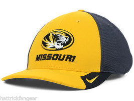 Missouri Tigers Mizzou Nike Legacy Dri-Fit NCAA Conference Team Flex Fit Cap M/L - £16.62 GBP