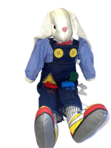 House of Lloyd Stuffed Animal Educator Rabbit Removable Clothes/Color Patches - £15.42 GBP