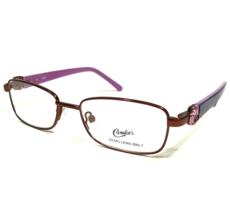 Candies Kids Eyeglasses Frames C RORY LTBRN Purple Red Rectangular 46-15... - $51.22