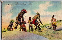 Vtg Postcard, Hoop Dance, Santa Fe, New Mexico, Postmarked 1959 - £5.80 GBP